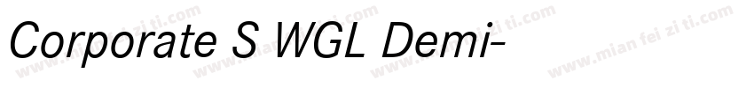 Corporate S WGL Demi字体转换
